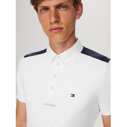 Tommy Hilfiger Equestrian Hamilton Kurzarm-Turnierpolo Herren Weiß Weiß Tommy Hilfiger Equestrian Hamilton Kurzarm-Turnierpolo Herren Weiß Weiß