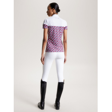 Tommy Hilfiger Equestrian Madison Monogram Turniershirt Damen Kurzarm Tommy Hilfiger Equestrian Madison Monogram Turniershirt Damen Kurzarm