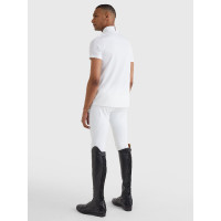 Turnierpolo Tommy Hilfiger Equestrian Herren Kurzarm Weiß Weiß