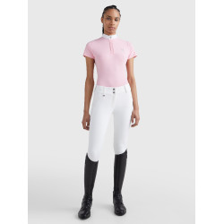 Turnierpolo Tommy Hilfiger Equestrian Performance Strass kurzarm Damen Klassische Rose Turnierpolo Tommy Hilfiger Equestrian Performance Strass kurzarm Damen Klassische Rose