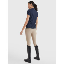 Tommy Hilfiger Equestrian Polo mit Strass, kurzärmelig für Damen Tommy Hilfiger Equestrian Polo mit Strass, kurzärmelig für Damen