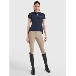 Tommy Hilfiger Equestrian Polo mit Strass, kurzärmelig für Damen Tommy Hilfiger Equestrian Polo mit Strass, kurzärmelig für Damen
