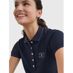 Tommy Hilfiger Equestrian Polo mit Strass, kurzärmelig für Damen Tommy Hilfiger Equestrian Polo mit Strass, kurzärmelig für Damen