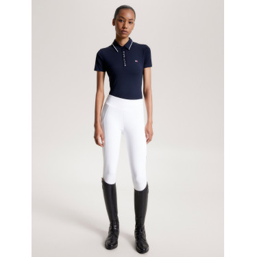 Tommy Hilfiger Equestrian Harlem Damen Poloshirt mit kurzen Ärmeln Tommy Hilfiger Equestrian Harlem Damen Poloshirt mit kurzen Ärmeln
