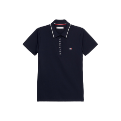 Tommy Hilfiger Equestrian Harlem Damen Poloshirt mit kurzen Ärmeln