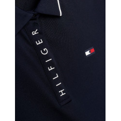 Tommy Hilfiger Equestrian Harlem Damen Poloshirt mit kurzen Ärmeln Marineblau
