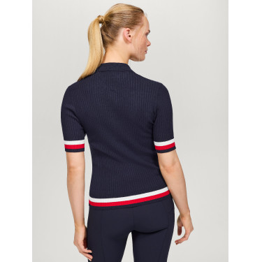 Tommy Hilfiger Equestrian Lenox Polo mit Pullover-Effekt für Damen Tommy Hilfiger Equestrian Lenox Polo mit Pullover-Effekt für Damen