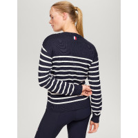 Tommy Hilfiger Equestrian Fairflied Damen-Marinière-Pullover Marineblau Tommy Hilfiger Equestrian Fairflied Damen-Marinière-Pullover Marineblau