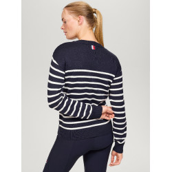 Tommy Hilfiger Equestrian Fairflied Damen-Marinière-Pullover Marineblau