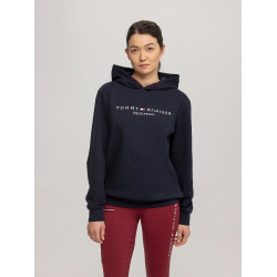Unisex Grafik-Kapuzenpullover Tommy Hilfiger Equestrian Williamsburg Marineblau