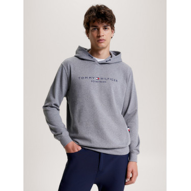 Unisex Grafik-Kapuzenpullover Tommy Hilfiger Equestrian Williamsburg Mischgrau