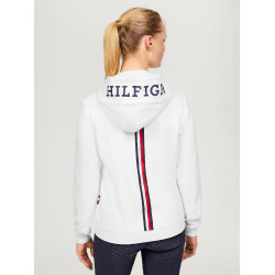 Damen-Zip-Sweatshirt Tommy Hilfiger Equestrian Kingston Ecru