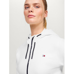 Damen-Zip-Sweatshirt Tommy Hilfiger Equestrian Kingston Ecru