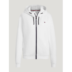 Damen-Zip-Sweatshirt Tommy Hilfiger Equestrian Kingston Ecru