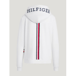 Damen-Zip-Sweatshirt Tommy Hilfiger Equestrian Kingston Ecru