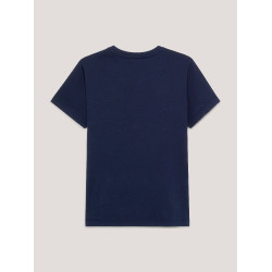 T-Shirt Tommy Hilfiger Equestrian Manhattan Damen Kurzarm Marineblau T-Shirt Tommy Hilfiger Equestrian Manhattan Damen Kurzarm Marineblau