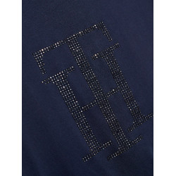 T-Shirt Tommy Hilfiger Equestrian Manhattan Damen Kurzarm Marineblau T-Shirt Tommy Hilfiger Equestrian Manhattan Damen Kurzarm Marineblau