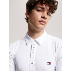 Tommy Hilfiger Equestrian Harlem Herren Kurzarm-Poloshirt Weiß Weiß