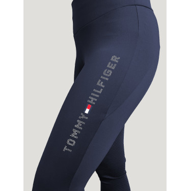 Tommy Hilfiger Equestrian Elmira Damen-Leggings mit Vollbesatz und Strass Tommy Hilfiger Equestrian Elmira Damen-Leggings mit Vollbesatz und Strass