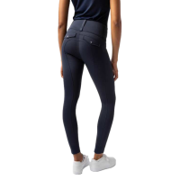 Damen Hybrid Reitleggings Horze Anya Fullgrip Öffnung Marineblau