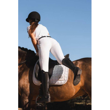 Reithose Horze Leonie Vollbesatz Damen Glänzend Weiß Wei&szlig;