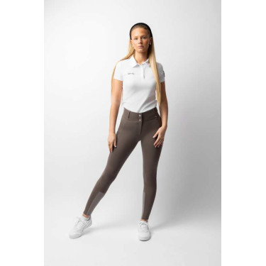 Vollbesatz-Grip-Reithose für alle Jahreszeiten Horze Mira Morchelbraun