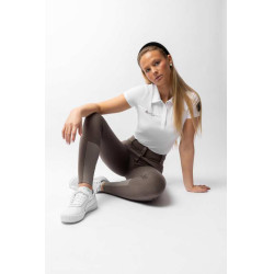 Vollbesatz-Grip-Reithose für alle Jahreszeiten Horze Mira Morchelbraun