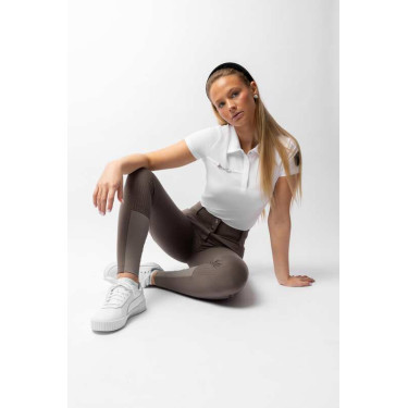 Vollbesatz-Grip-Reithose für alle Jahreszeiten Horze Mira Morchelbraun