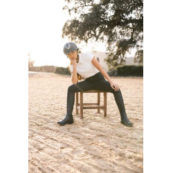 Damen-Vollbesatzreithose Horze Grand Prix Pro Schwarz