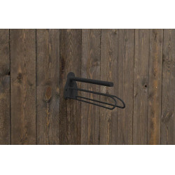 Metallsattelhalter mit Auflage für Schabracken Grooming Deluxe by Kentucky Schwarz