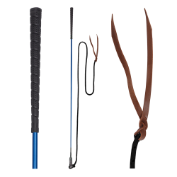 Ethologischer Stick Waldhausen Blau / Schwarz