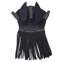 Waldhausen Ohrenhaube mit Fransen Schwarz Waldhausen Ohrenhaube mit Fransen Schwarz