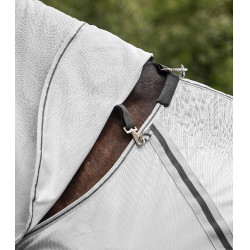 Waldhausen Fliegendecke mit abnehmbarem Halsteil Protect Silbergrau / Grau