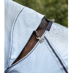 Waldhausen Fliegendecke mit abnehmbarem Halsteil Protect Hellblau / Nachtblau Waldhausen Fliegendecke mit abnehmbarem Halsteil Protect Hellblau / Nachtblau