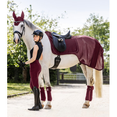 Waldhausen Rom Fliegendecke für Reitsport Samtrot