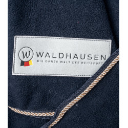 Fleece-Decke Waldhausen Modern Rosé Mitternachtsblau / Roségold
