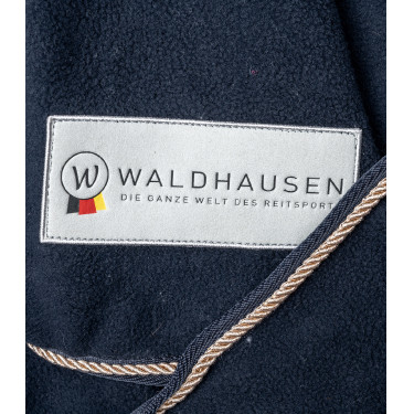 Fleece-Decke Waldhausen Modern Rosé Mitternachtsblau / Roségold