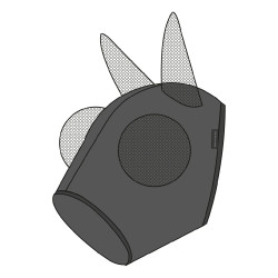 Anti-Fliegen-UV-Schutzmaske Equithème Lycra Anti-Fliegen-UV-Schutzmaske Equithème Lycra