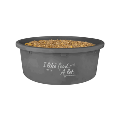 XL-Futtertrog mit Deckel Waldhausen Grau