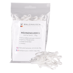 Extra breite Waldhausen-Mähnengummis Weiß Wei&amp;amp;amp;amp;amp;amp;szlig;