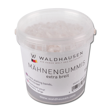 Extra breite Waldhausen-Gummibänder im Eimer Weiß Wei&szlig;