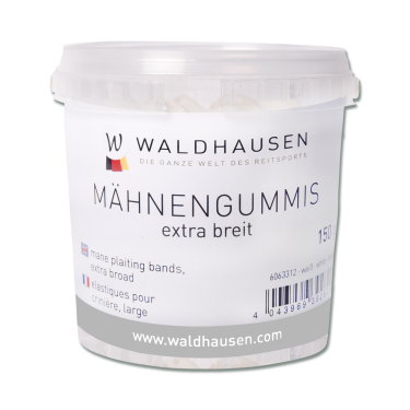 Extra breite Waldhausen-Gummibänder im Eimer Transparent