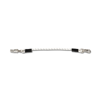 Fixation élastique Waldhausen box et écurie 90 cm Weiß / Schwarz Weiß