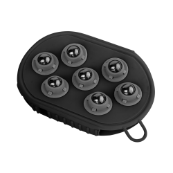 Gant de massage et pansage Waldhausen Matt Schwarz