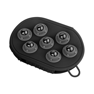 Gant de massage et pansage Waldhausen Matt Schwarz