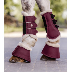 Guêtres de dressage Waldhausen Comfort Light Samtrot Guêtres de dressage Waldhausen Comfort Light Samtrot