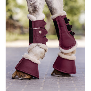 Guêtres de dressage Waldhausen Comfort Light Samtrot Guêtres de dressage Waldhausen Comfort Light Samtrot