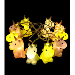 Guirlande lumineuse LED Licorne Waldhausen Einhorn Motive