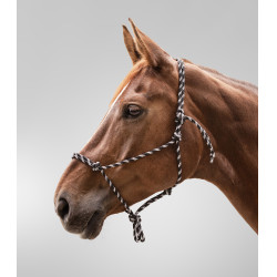 Licol Waldhausen à noeuds Schwarz / Weiß Licol Waldhausen à noeuds Schwarz / Weiß