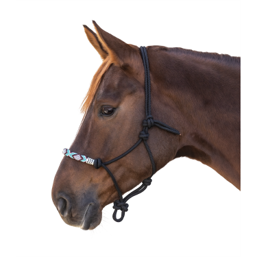 Licol Waldhausen à noeuds Pearls Schwarz